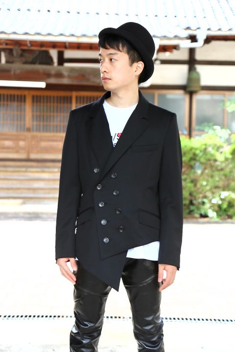 sulvam Grafting pants"BLK"style.2020.7.14.