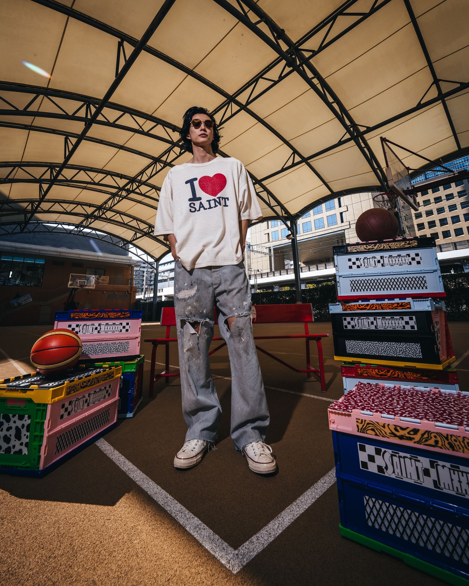 セントマイケル 26SS FOOT BALL SS T-SHIRT(SM-MK8-0000-025)WHITE☆4月11日(土)発売！