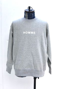 コムデギャルソンオム HOMMEプリントスウェット(HQ-T104-051)T.GRAY☆2月6日(金)発売！