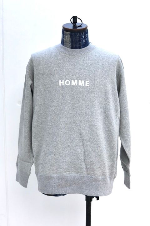 コムデギャルソンオム HOMMEプリントスウェット(HQ-T104-051)T.GRAY☆2月6日(金)発売！