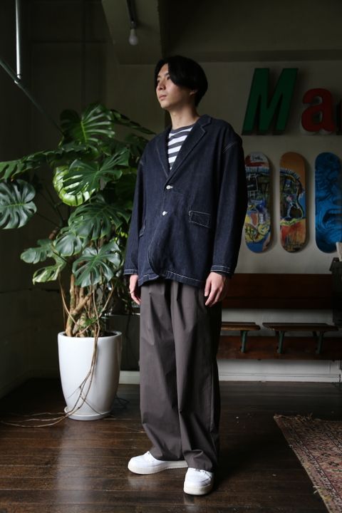 CIOTA for Graphpaper Suvin Cotton Denim Jacket(GM213-20238) style.2021.8.22