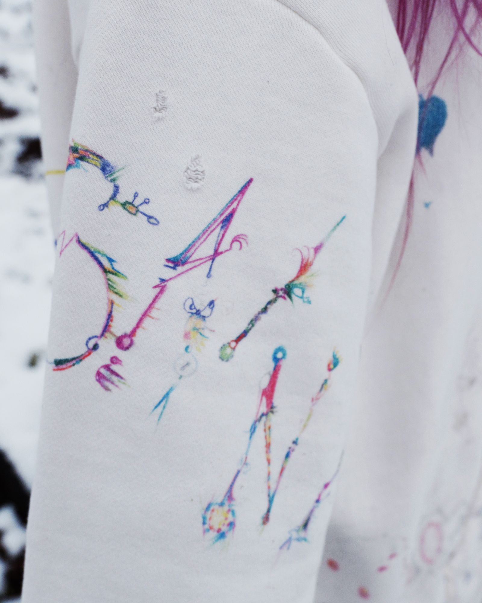 セントマイケル 26SS COCO_DOUBLE FACE HOODIE (SM-MK8-0000-C17)WHITE☆2月21日(土)10:00発売！