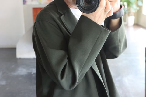 blurhms Wool Surge Cardigan Jacket"KHAKI GREY"style.2021.8.31.