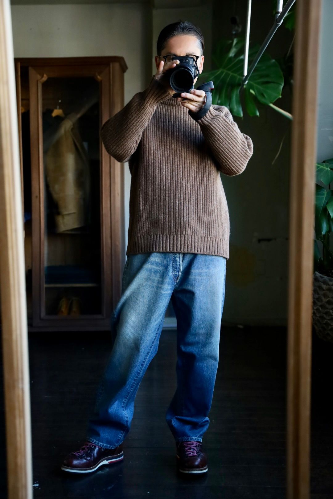 アプレッセNo.22 Washed Wide Denim Pants(AP-4003)INDIGO☆再販しました！