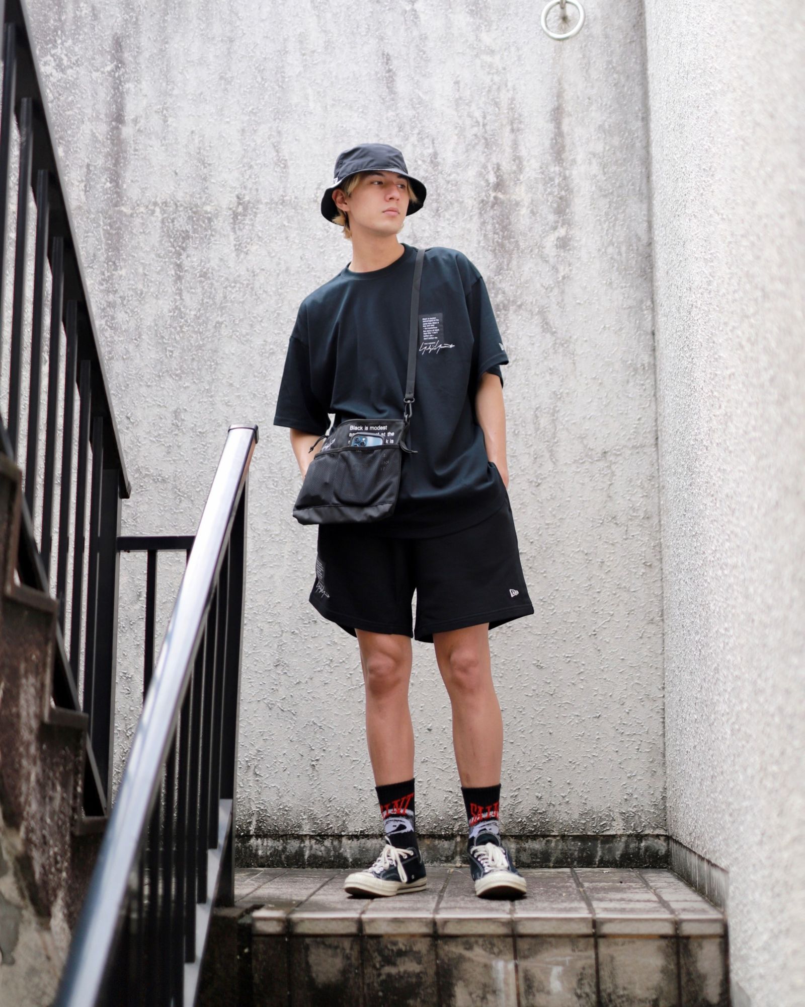 新品本物 新品未使用 YohjiYamamoto ロゴT 2023SS NEWERA × Tシャツ