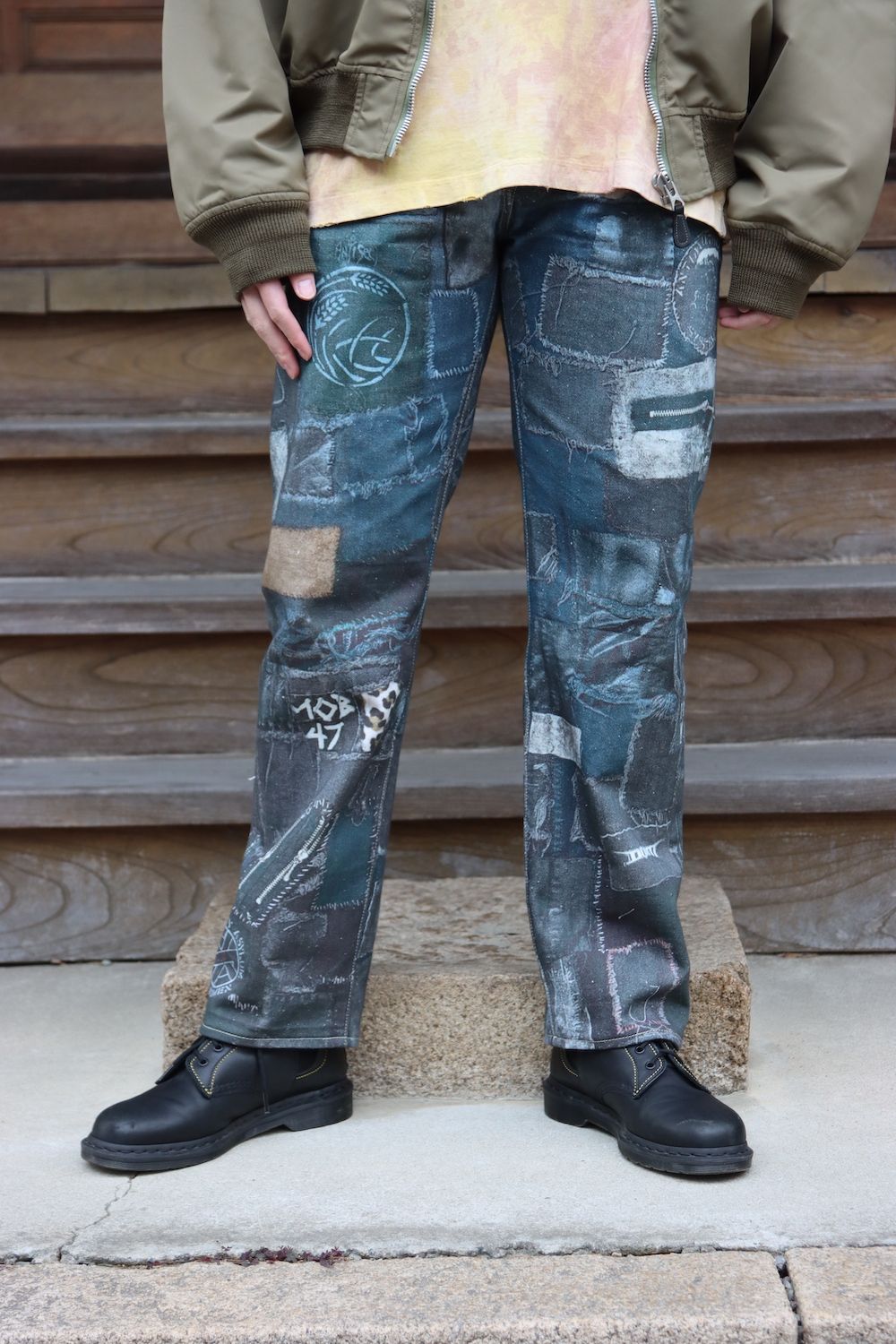 doublet VEGETABLE DYED MA-1(22SS13BL132) style.2022.1.16