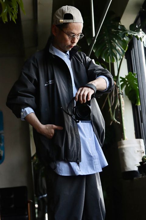 FreshService CORPORATE STRIPE REGULAR COLLAR SHIRTスタイル