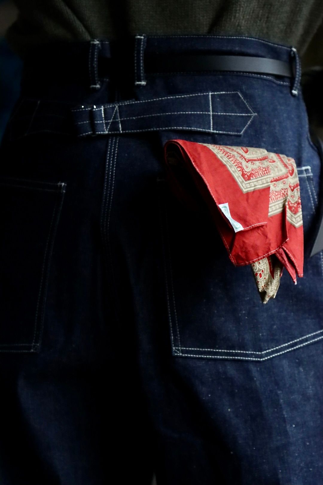 A.PRESSE Military Denim Trousersスタイル