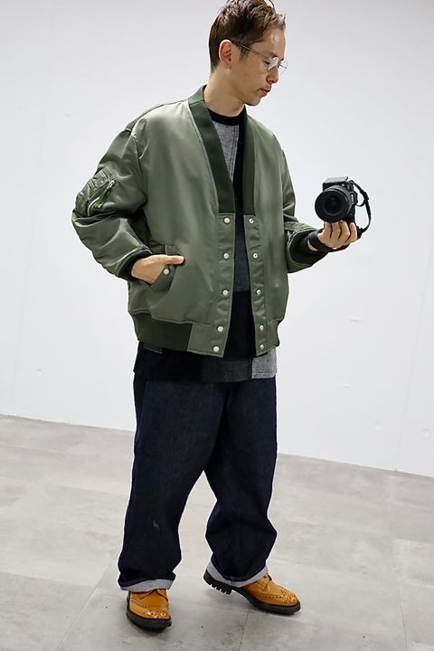 COMME des GARCONS HOMME ダブルツイルミリタリージャケットスタイル