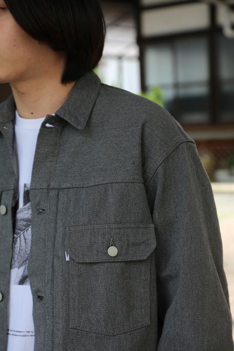 Graphpaper Colorfast Denim Blouson"GRAY"Style.2021.4.18.