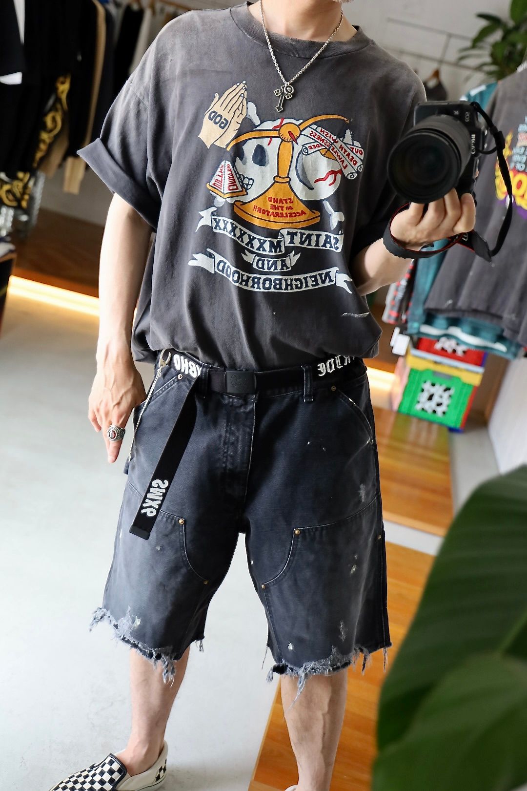 ©SAINT M×××××× ネイバーフッドコラボ STHD. SS TEE PRAYスタイル2025.5.28.