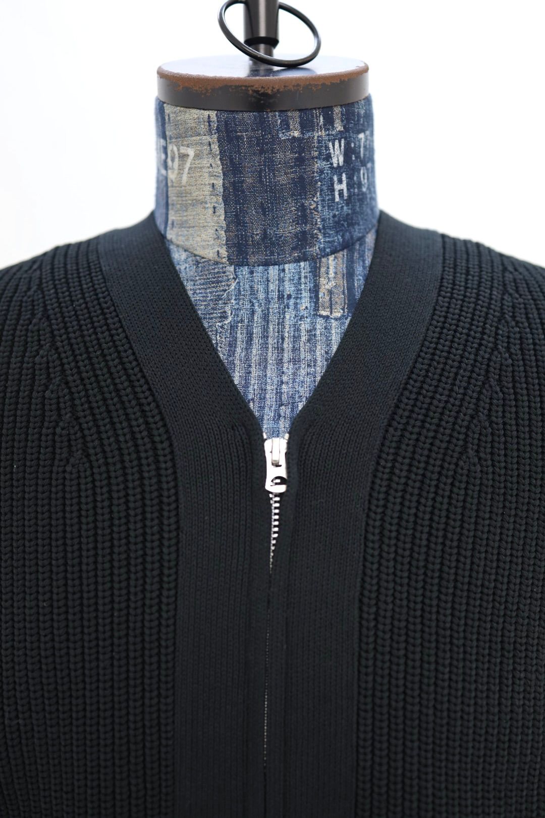 コムデギャルソンオム26SS 綿エステル片畦カーディガン(HQ-N007-051)BLACK☆2月6日(金)発売