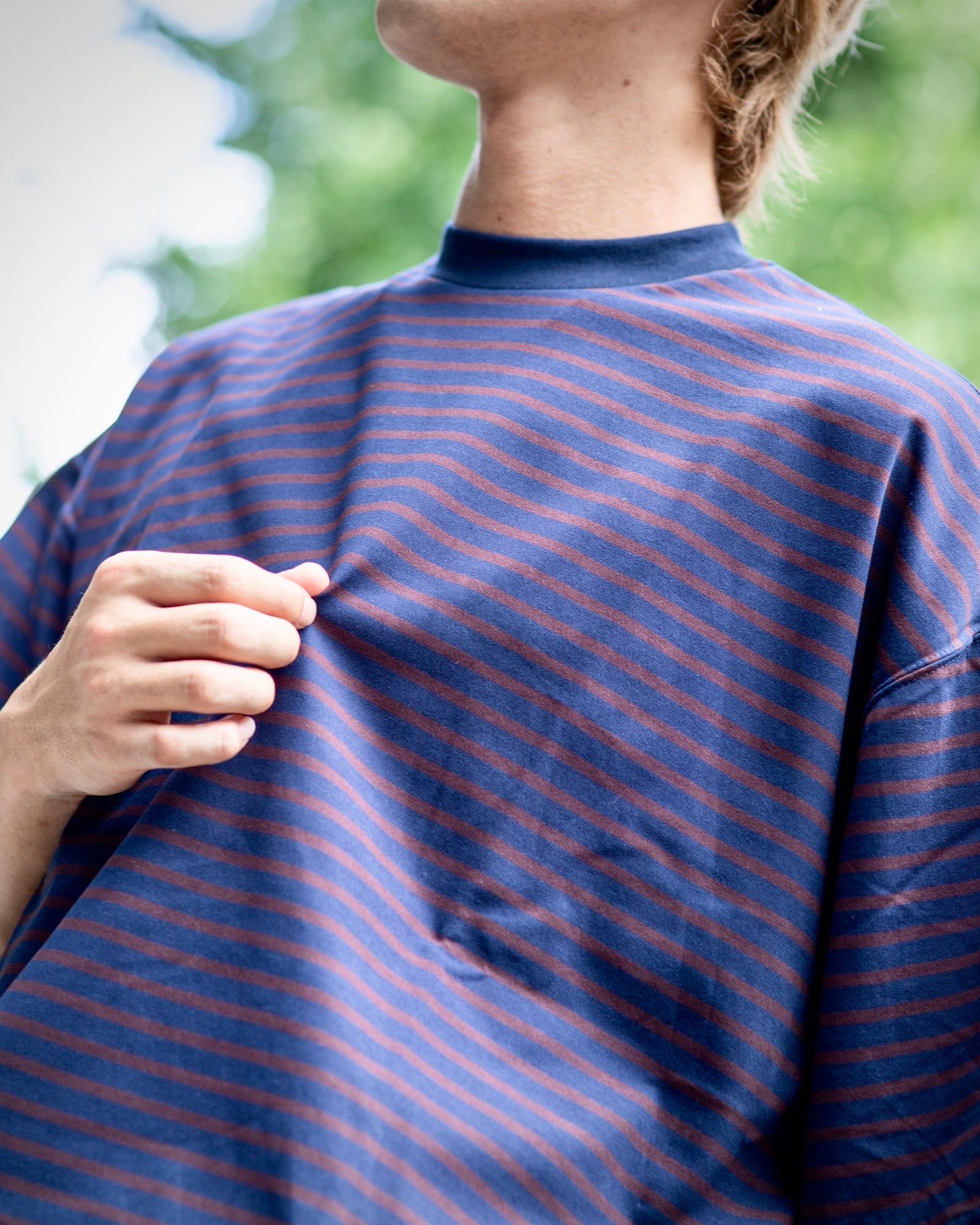 is-ness - イズネス24SS BALLOON BORDER SHORT SLEEVE T-SHIRT