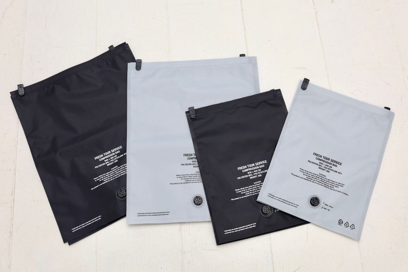 フレッシュサービス 2-PACK COMPRESSION BAG_M(BLACK)☆6月6日(土)発売！
