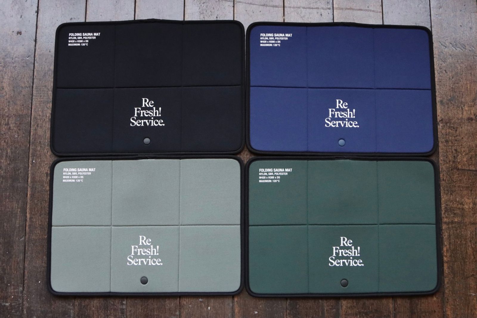 フレッシュサービス ReFresh!Service. “FOLDING SAUNA MAT”(BLACK)☆8月2日(土)再入荷！