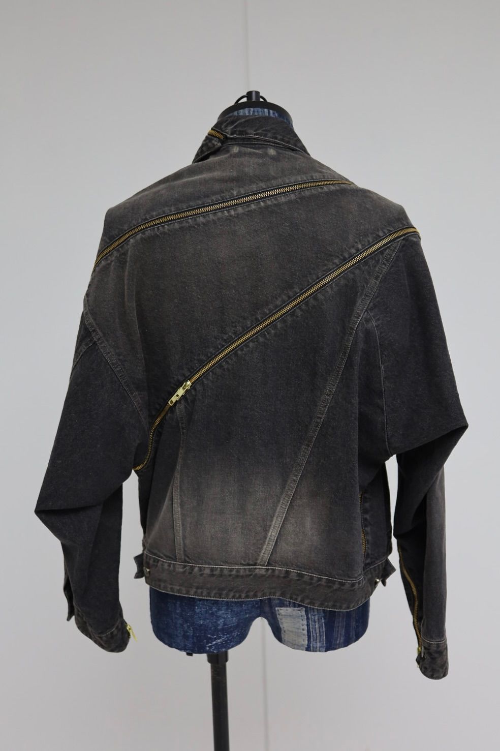 doublet ダブレット26SS FILLETED ZIP DENIM JACKET (26SS08BL241) BLACK ★1月17日(土)11:00発売！