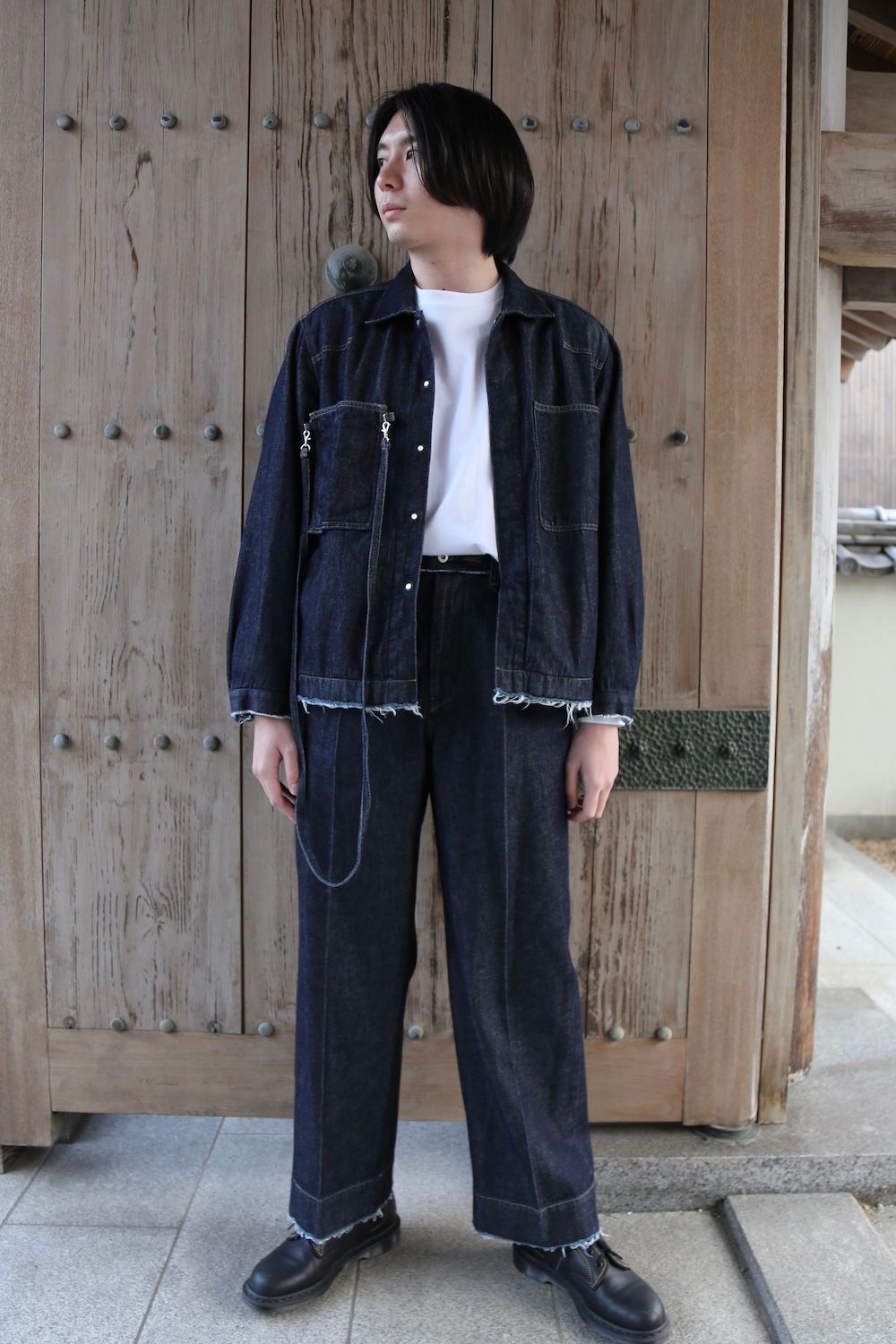 COLO21ss DETACHABLE POCKET DENIM JACKET YOKE