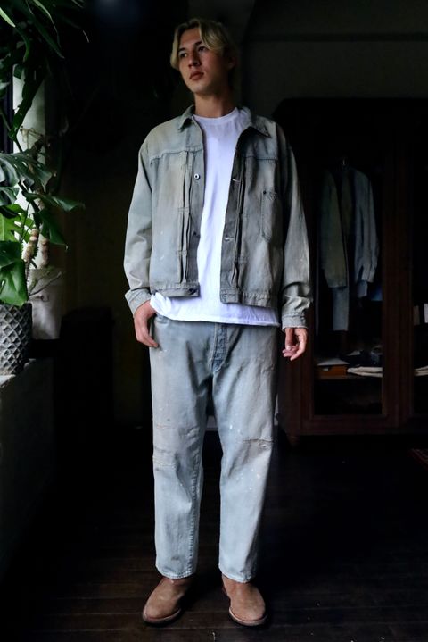 A.PRESSE STYLE2 1st delivery 1st Type Denim Jacket&Washed Denim Wide Pants style 2024.6.21