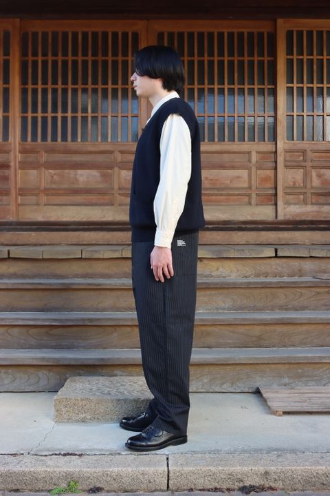 STUDIO NICHOLSON FOSS SNM MERINO KNIT VEST(783) style.2022.1.8