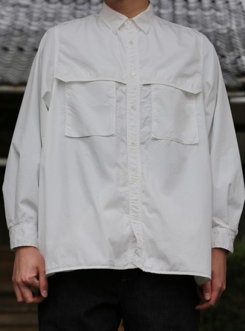 Garment Dyed Poplin Umbrella Yoke Shirt(GM211-50032) style.2021.2.14.