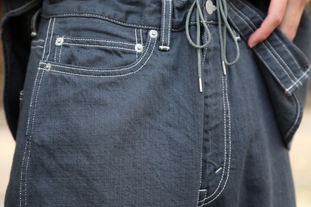 Graphpaper Denime Five Pocket Pants & Denime Regular Collar Shirt style 2020.12.14.