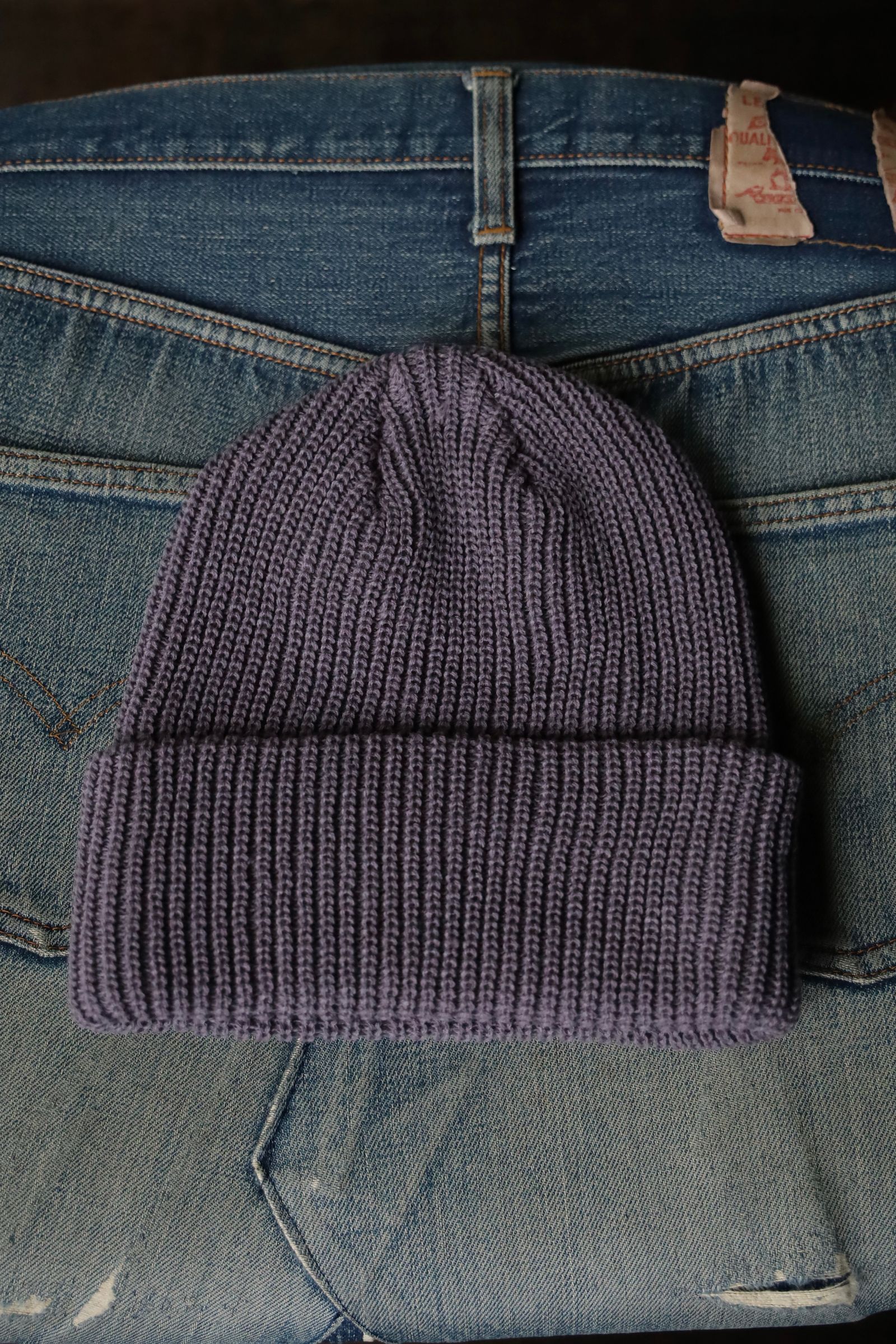 セダンオールパーパス FW24 Maison Logo Beanie(SD24F-CP04) Pigment Plum