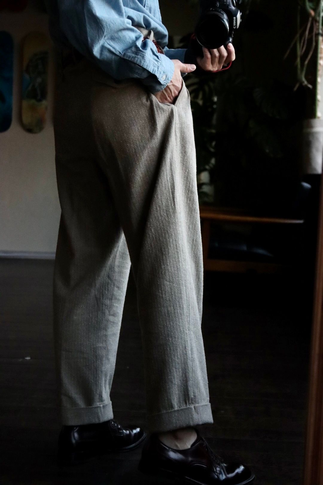 アプレッセ23SSパンツ Herringbone Trousers (23SAP-04-16H)BEIGE - 1(S)