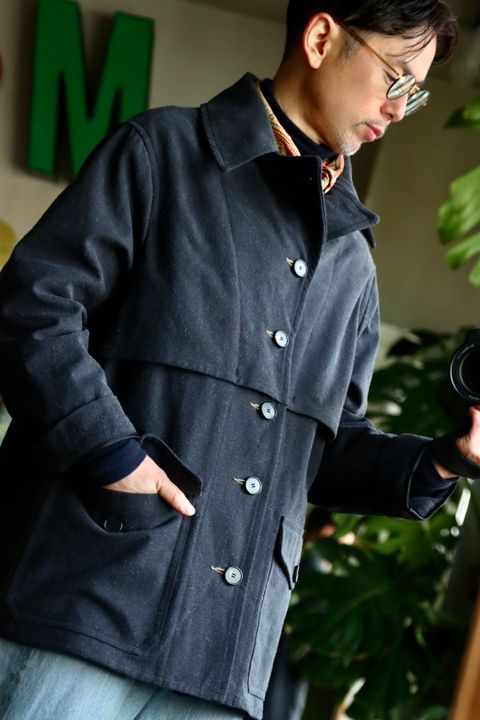 A.PRESSE US.ARMY Mackinaw Coatスタイル
