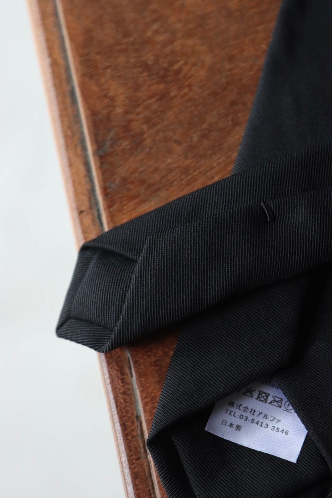 グラフペーパー 25AW Techno Wool Nylon Necktie(GU253-90320)BLACK☆9月27日(土)発売！