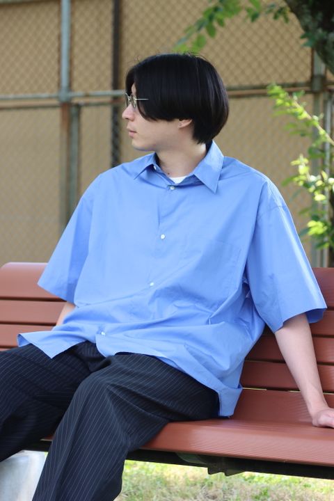 Graphpaper Broad S/S Oversized Regular Collar Shirt style.2022.5.22