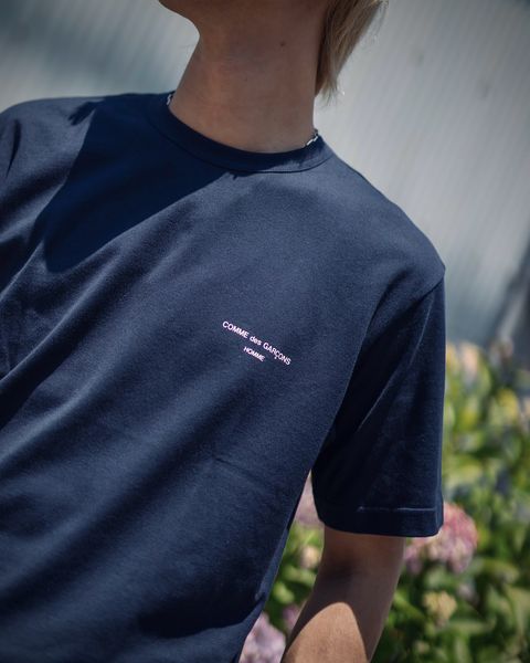コムデギャルソンオム 24SS ロゴプリントTシャツ style 2024.6.17
