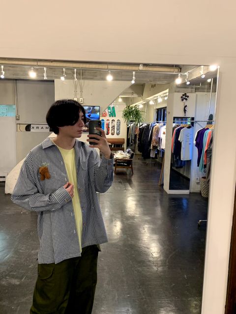 CHECK SHIRT WITH MY FRIEND(21SS15SH91) style.2021.1.16.