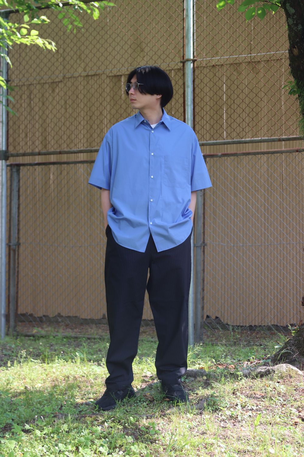 Graphpaper Broad S/S Oversized Regular Collar Shirt style.2022.5.22
