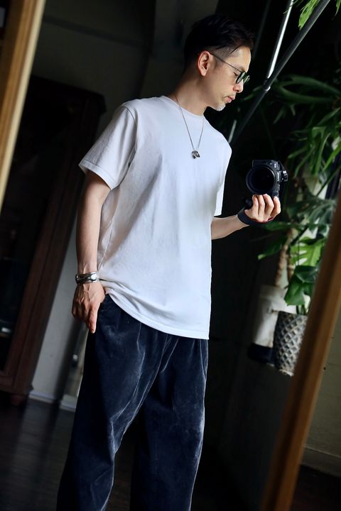 金子恵治×フルーツ オブ ザ ルーム 3P PACK Tee "TIGHT FIT"スタイル.2024.6.15.