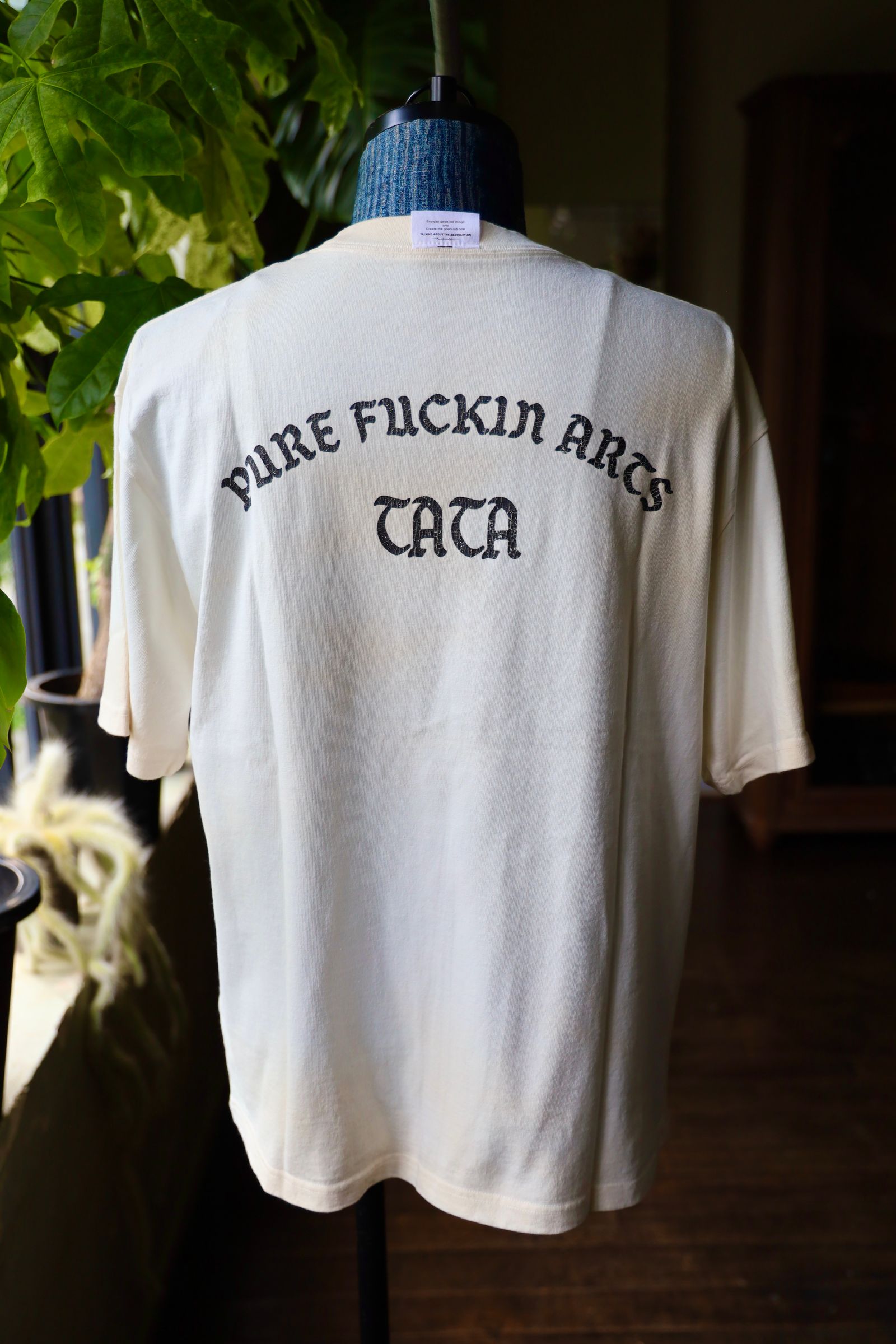 トーキングアバウト ジ アブストラクション 25AW USED PROCESSING TEE(2526AW-T-001F)WHITE☆新作発売！