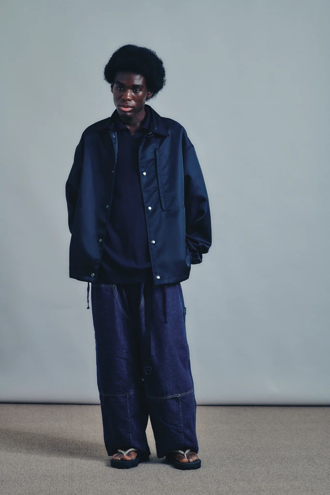 イズネス 26SS コーチジャケット Coach Jacket(26SS_24_1008SSJK08)NAVY☆新作発売！