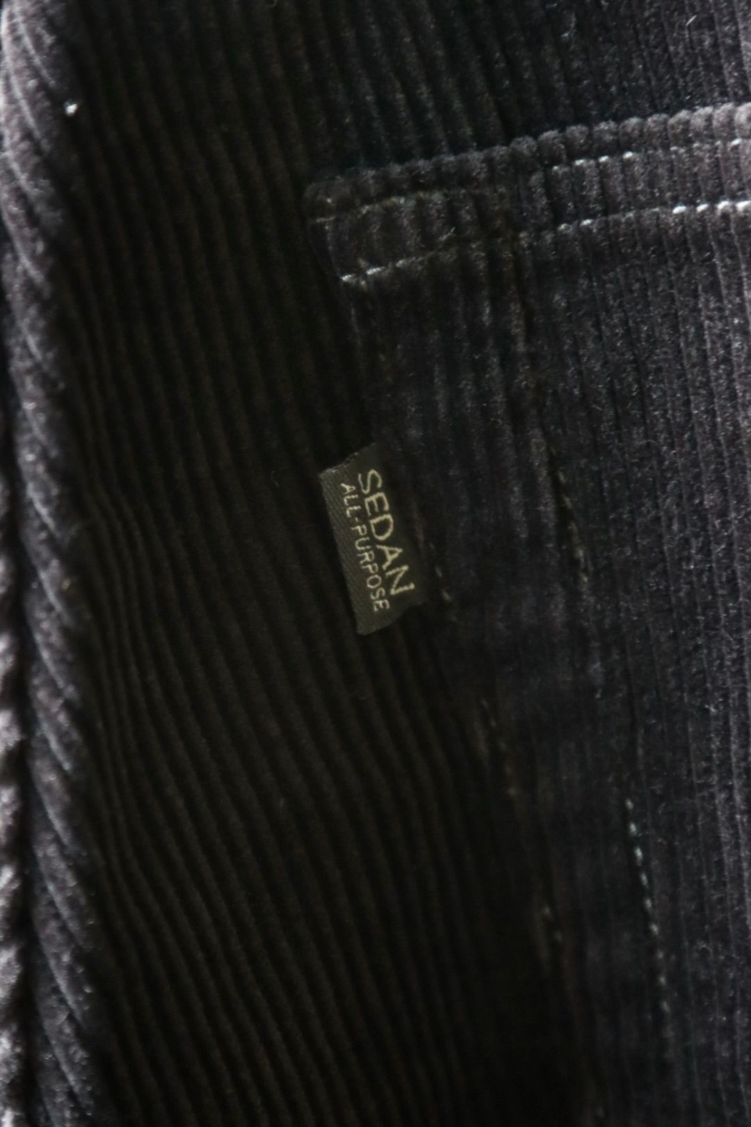セダンオールパーパス23FW OVAL LOGO CORDUROY PANT(SD23F-PT06)BLACK