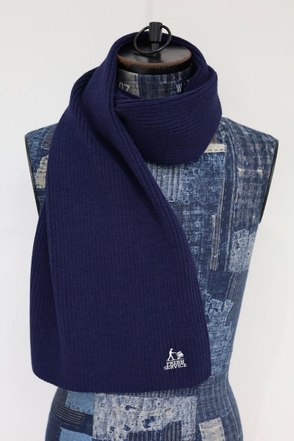 フレッシュサービスTHERMAL RIB KNIT SCARF(FSP254-90067)NAVY☆11月15日(土)発売！