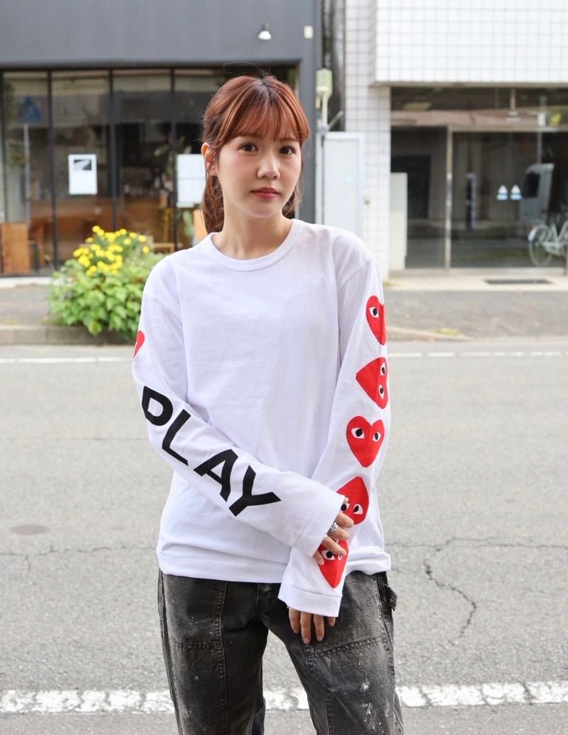 PLAYプレイコムデギャルソン スリーブロゴプリントTシャツ ☆11月1日(土)発売！