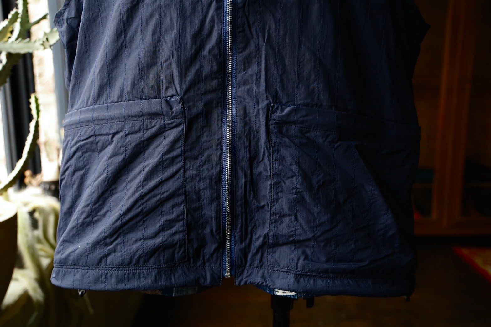 S.F.C 25SS エスエフシー STITCHED ZIP VEST(SFCSS25J05)Navy