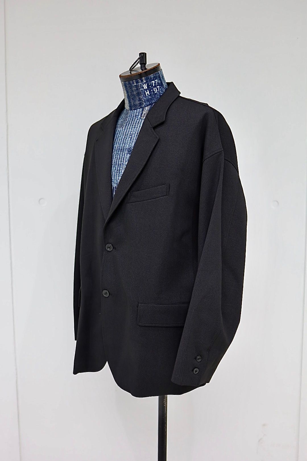 グラフペーパー 25AW SIDOGRAS Melange Ponte Jacket(GM254-20049)BLACK☆11月29日(土)発売！