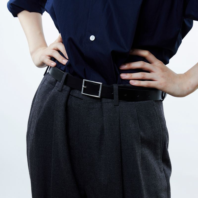 XOLO - ショロジュエリーベルト Rectangle Narrow Buckle Belt