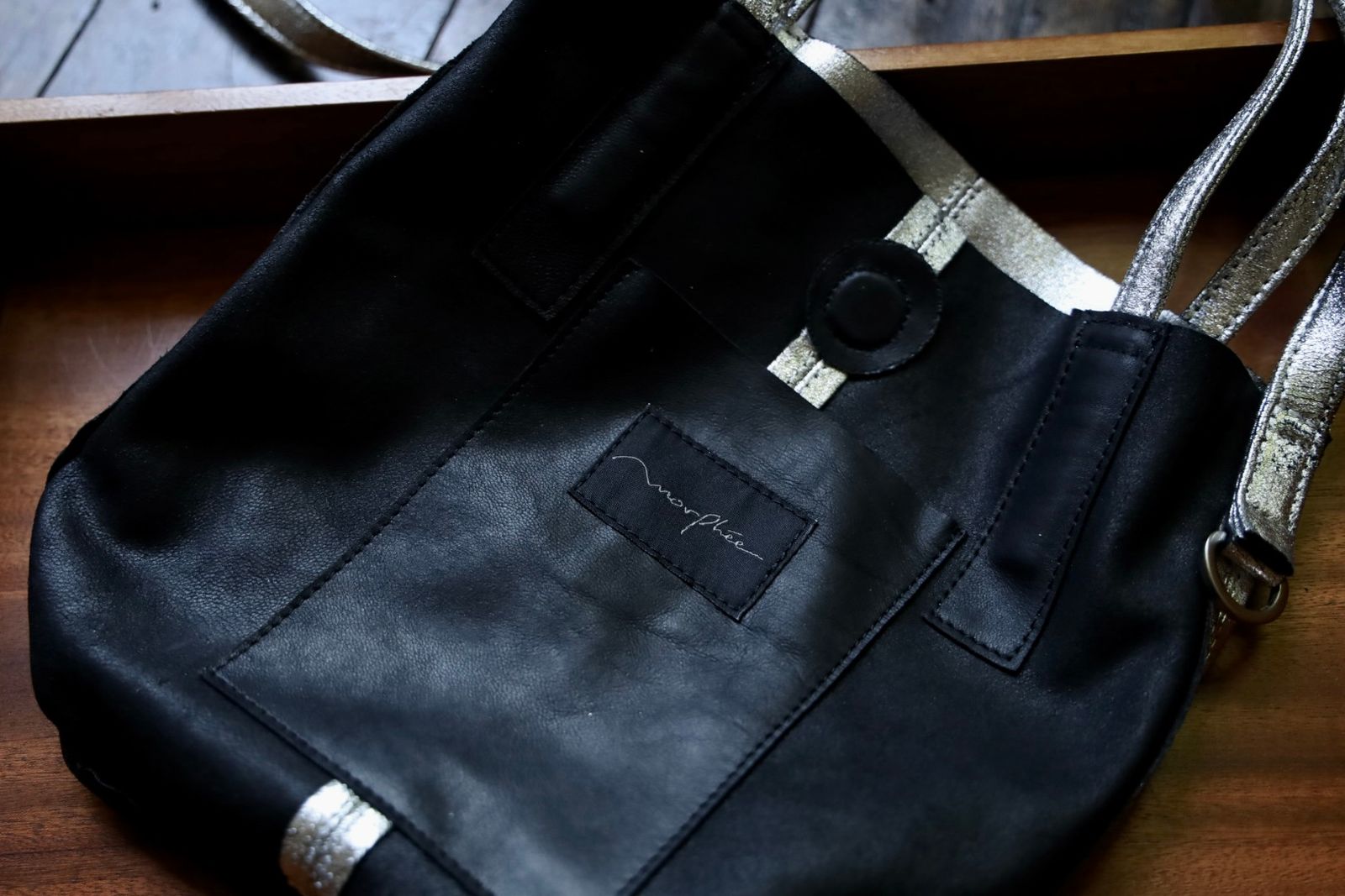 Morphee / モルフェトートバッグ 2WAY SMALL TOTE（SHORT）SILVER