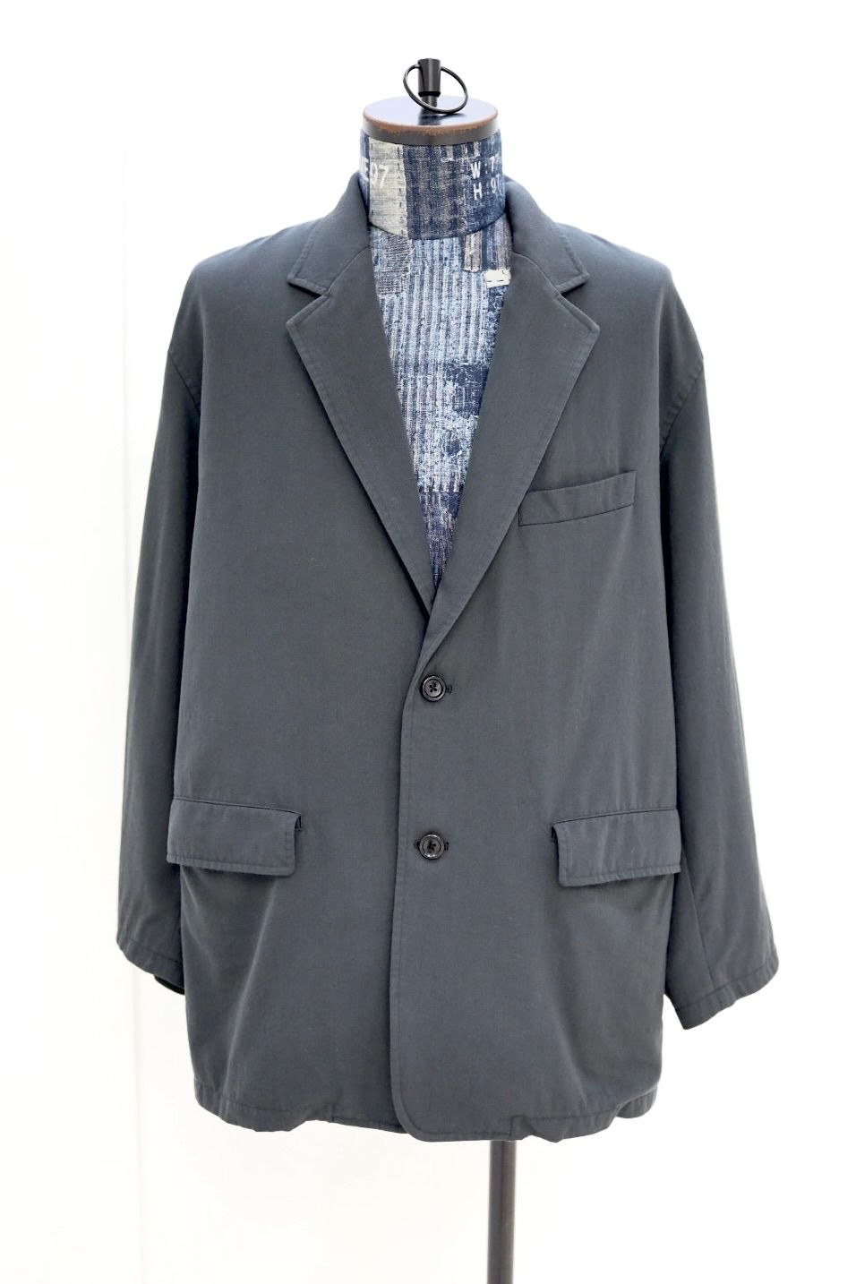 グラフペーパー 26SS Fulled Wool Twill Oversized Jacket(GM261-20340)CHARCOAL☆2月7日(土)発売！