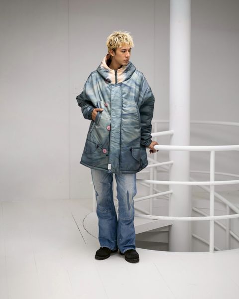 TALKING ABOUT THE ABSTRACTION N3BPRINT PADDET JKT MARKスタイル