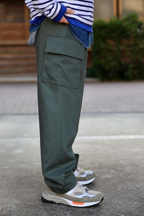 Graphpaper Wooly Cotton Easy Military Pants style.2021.2.21.