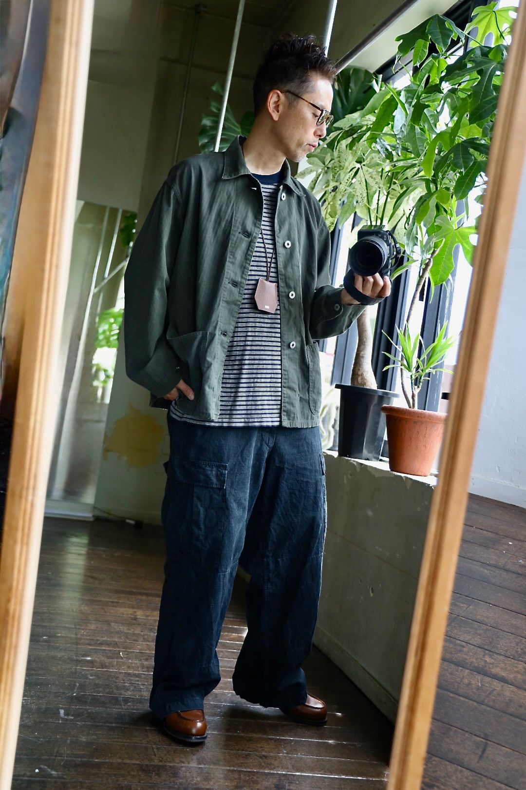 アプレッセ 25SS Vintage P41 Military Jacket(25SAP-01-20H)OLIVE