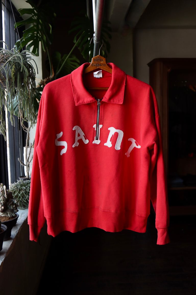 SAINT M×××××× - セントマイケル 24SS ハーフジップスウェット HALF 