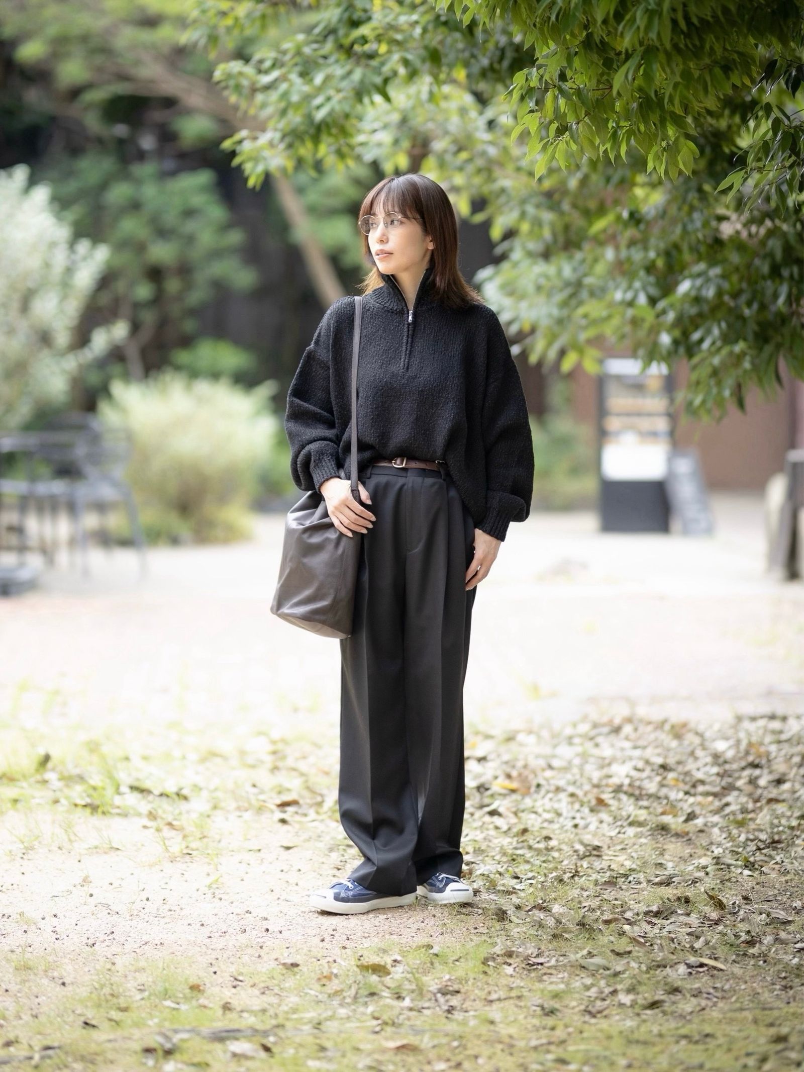 Graphpaper - グラフペーパー Cotton Wool Slub Oversized Half Zip