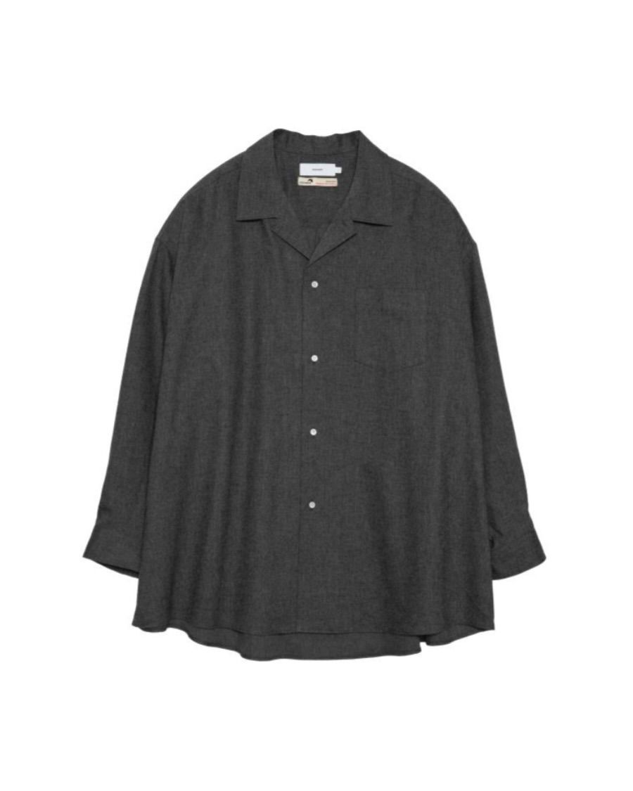 グラフペーパー 25AW SIDOGRAS Cotton Herringbone Flannel Sleeping Shirt(GM254-50044)GRAY☆10月25日(土)発売！